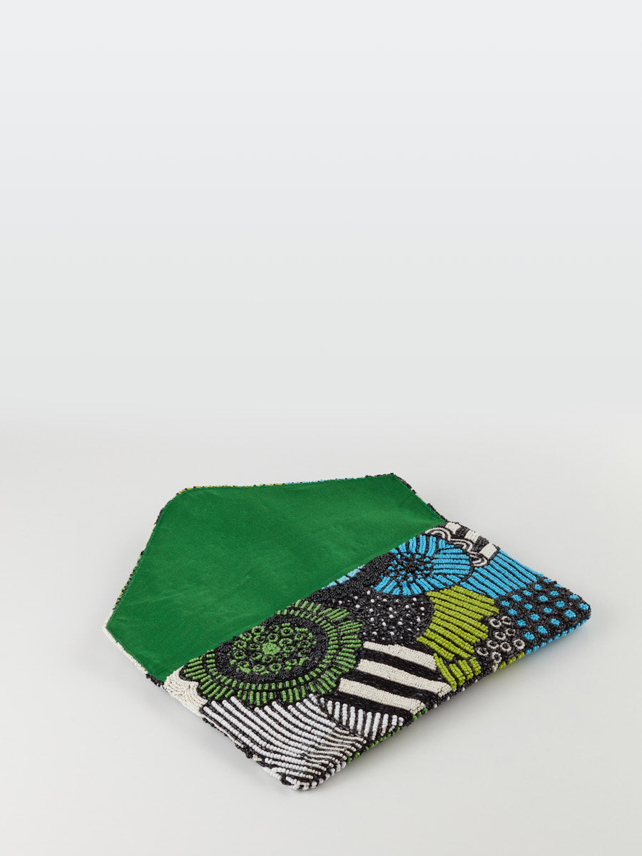 Handbeaded Clutch (Pastiche Prints)