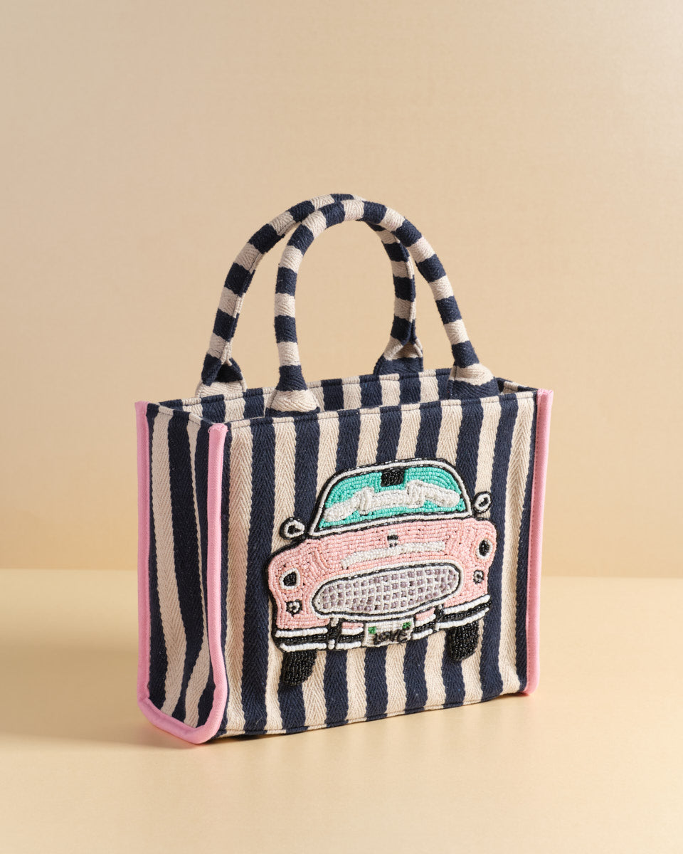 Beaded Tote (Retro Camaro)