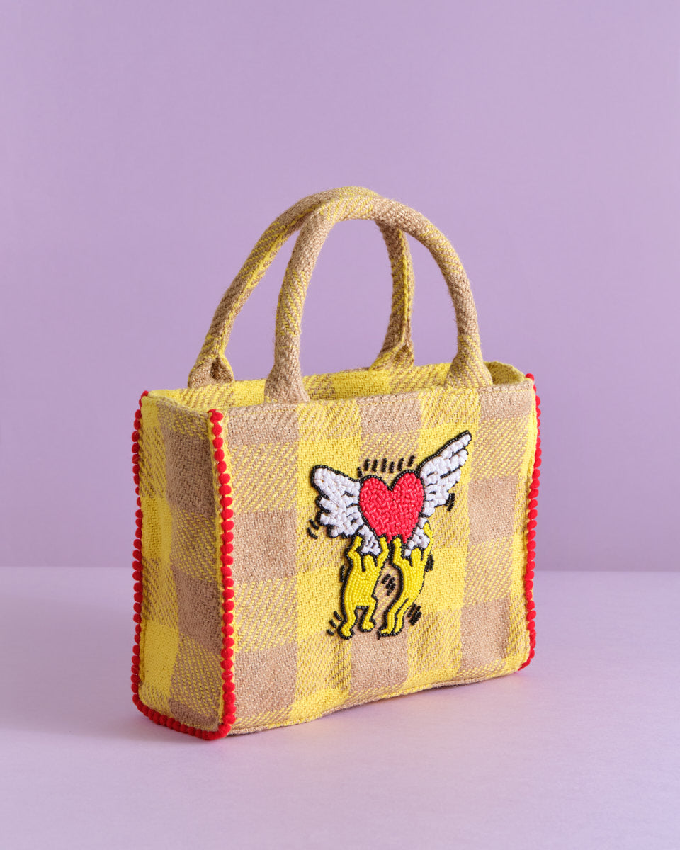 Beaded Tote (Broken Heart)