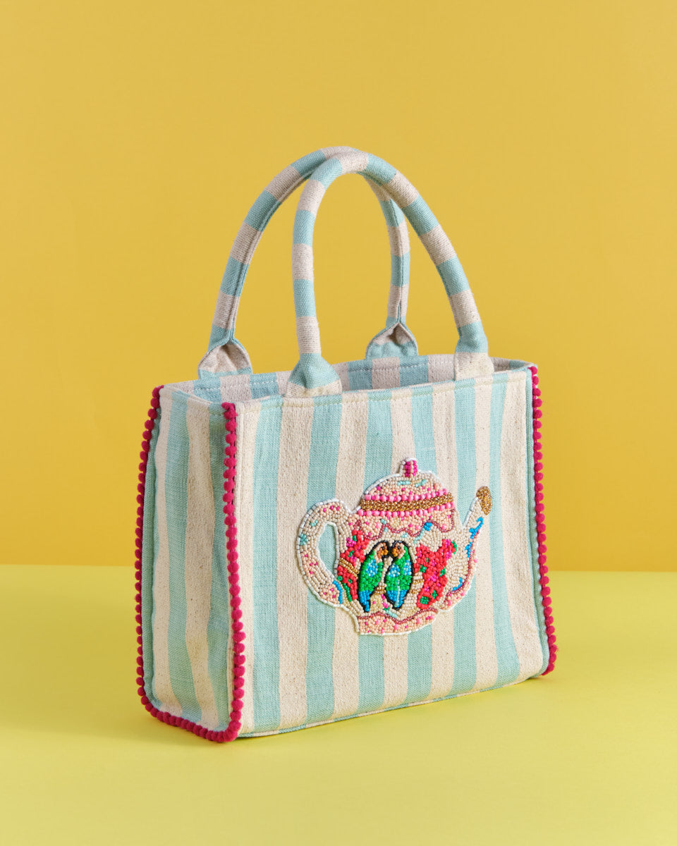 Beaded Tote (Oriental Teapot)