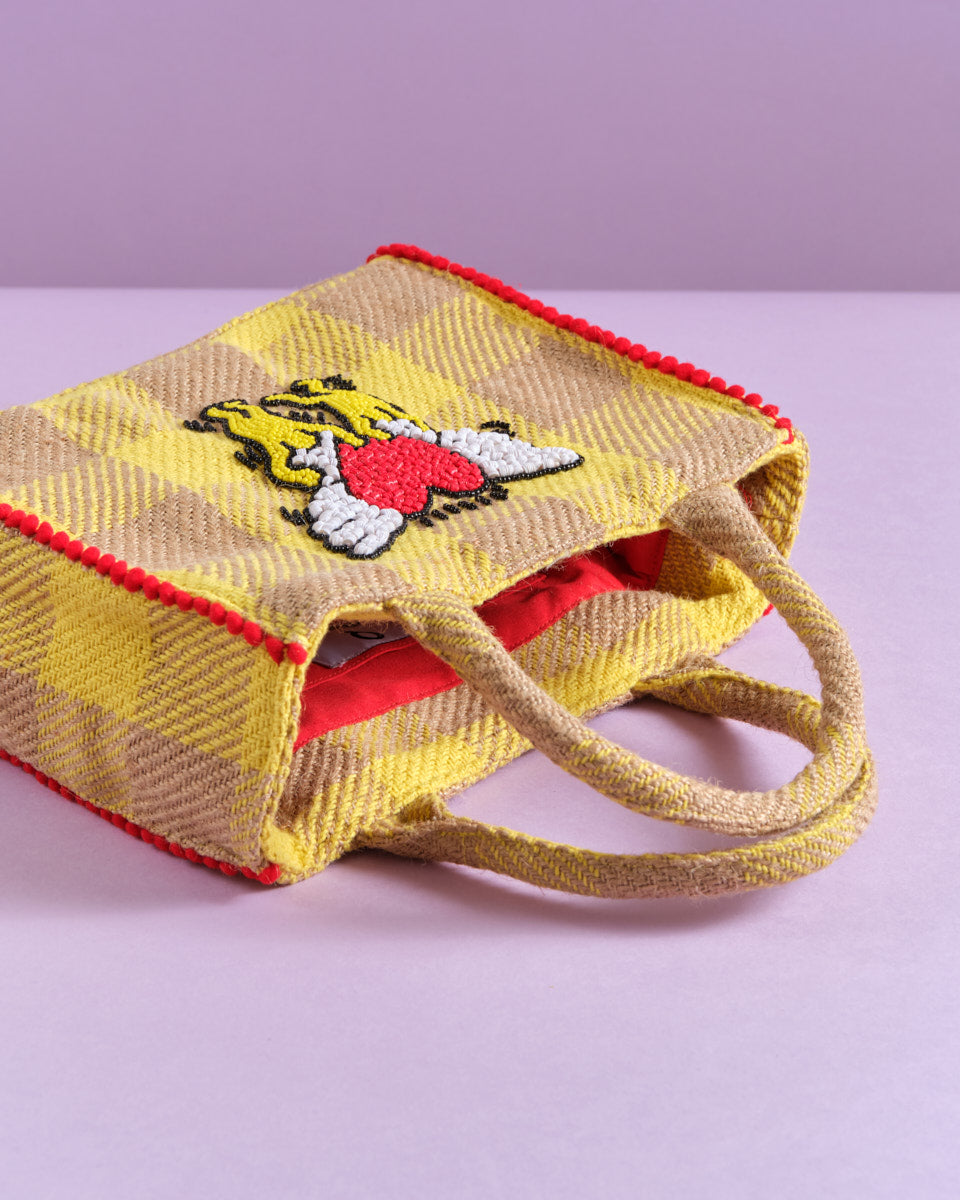 Beaded Tote (Broken Heart)