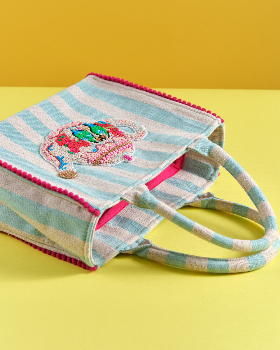 Beaded Tote (Oriental Teapot)