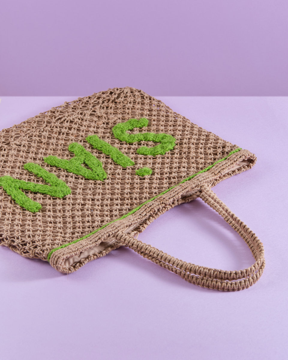 Singlish Tote (SIAN in Lime Green)