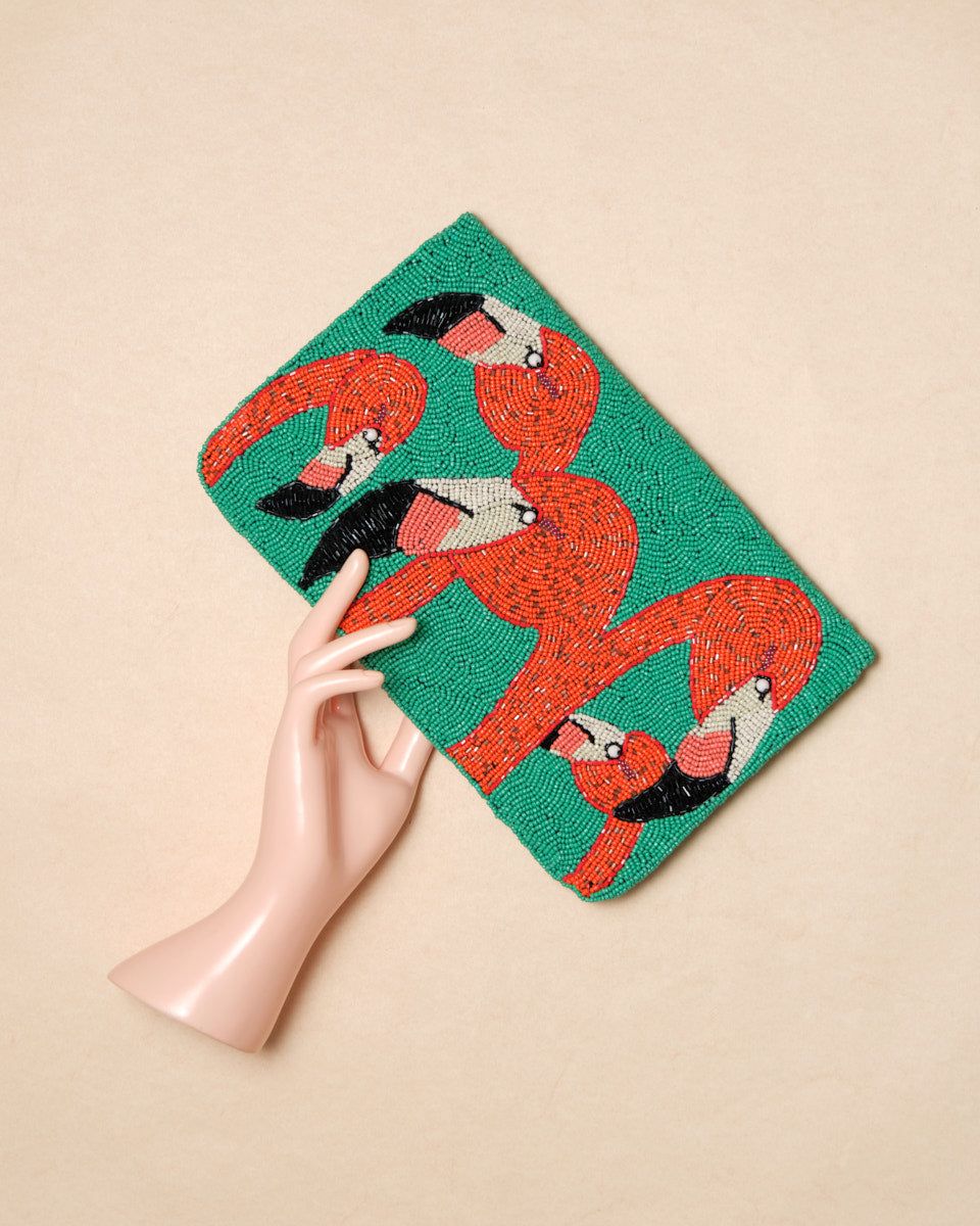 Flamingo Heads, Turquoise