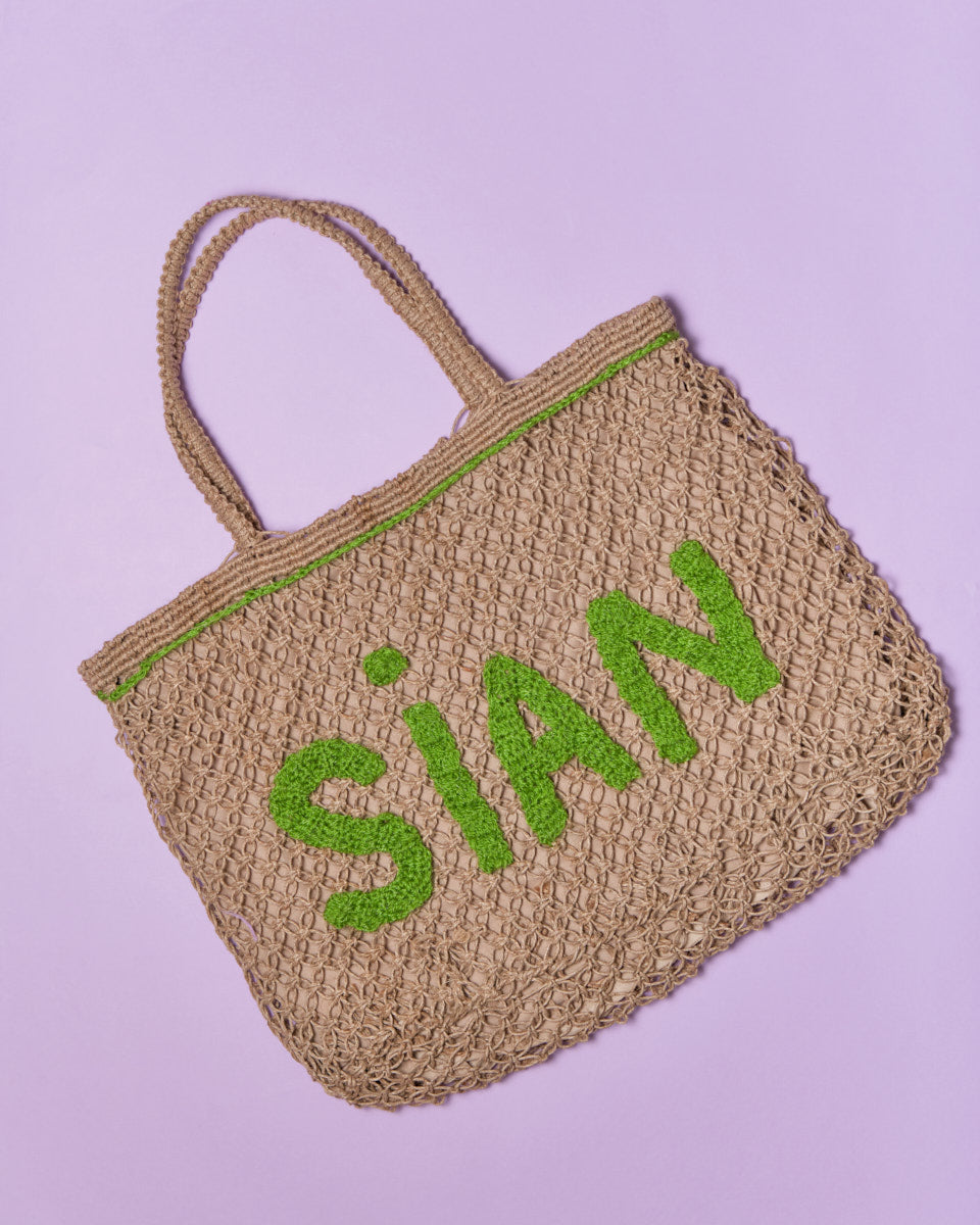 Singlish Tote (SIAN in Lime Green)