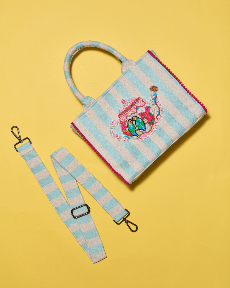 Beaded Tote (Oriental Teapot)
