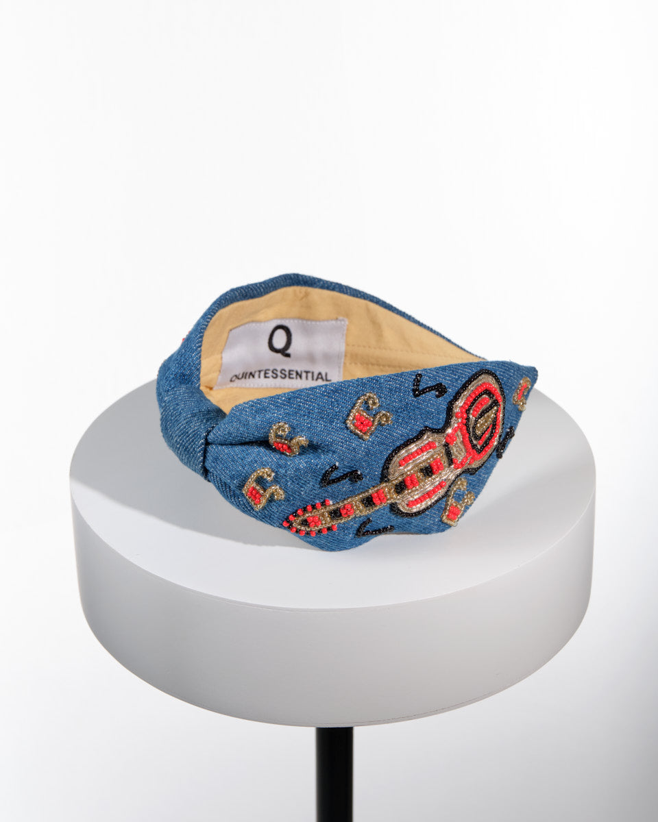 Hairband (Hamsa on Denim)