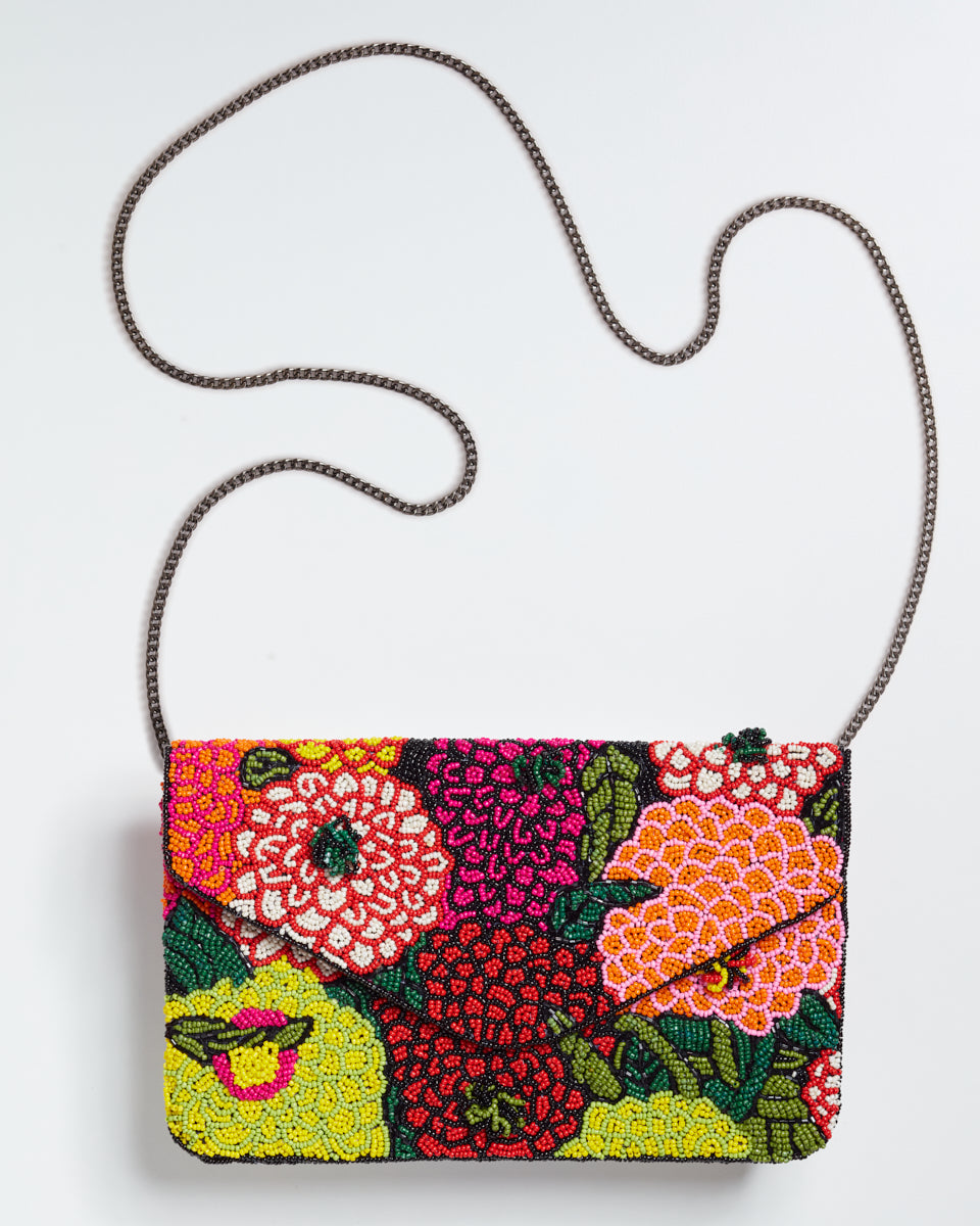 Handbeaded Clutch (Guccy Flowers)