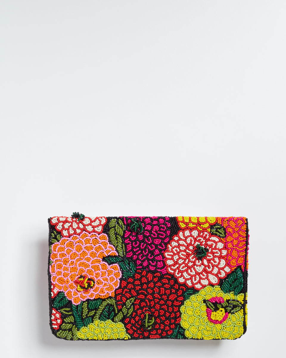 Handbeaded Clutch (Guccy Flowers)