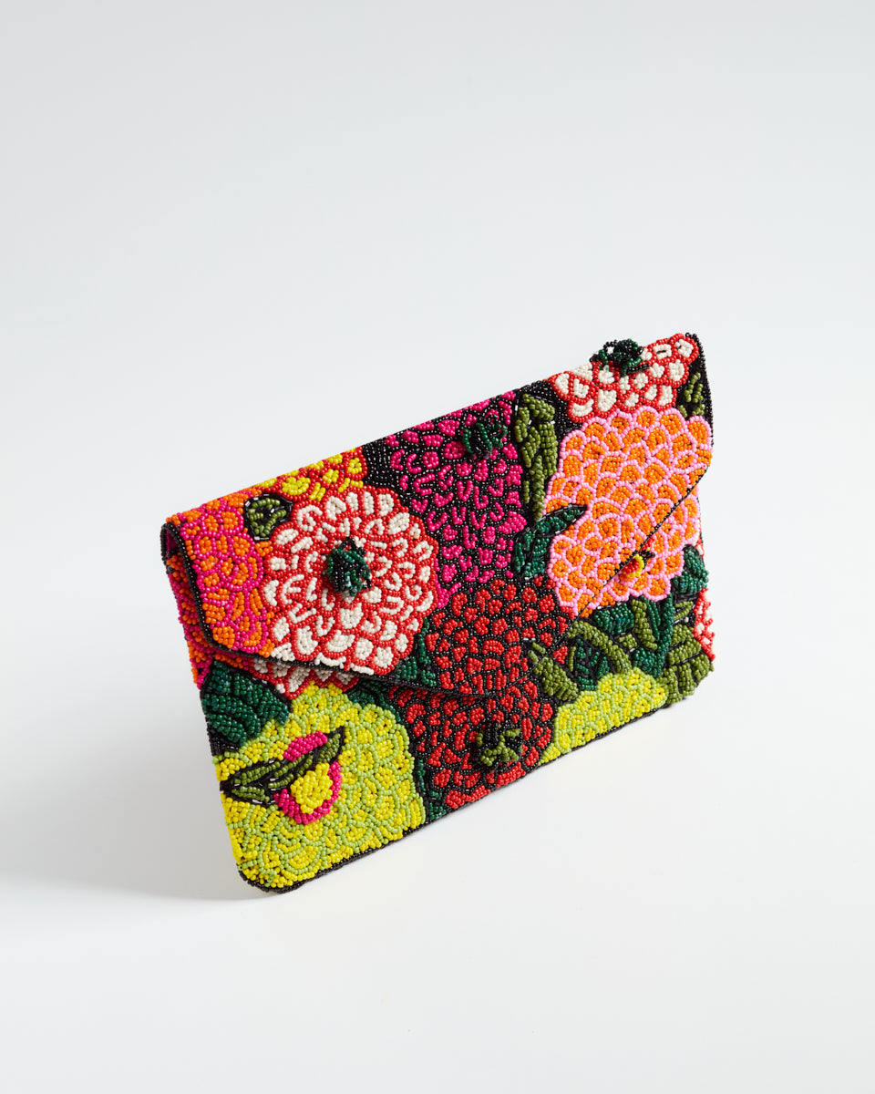 Handbeaded Clutch (Guccy Flowers)