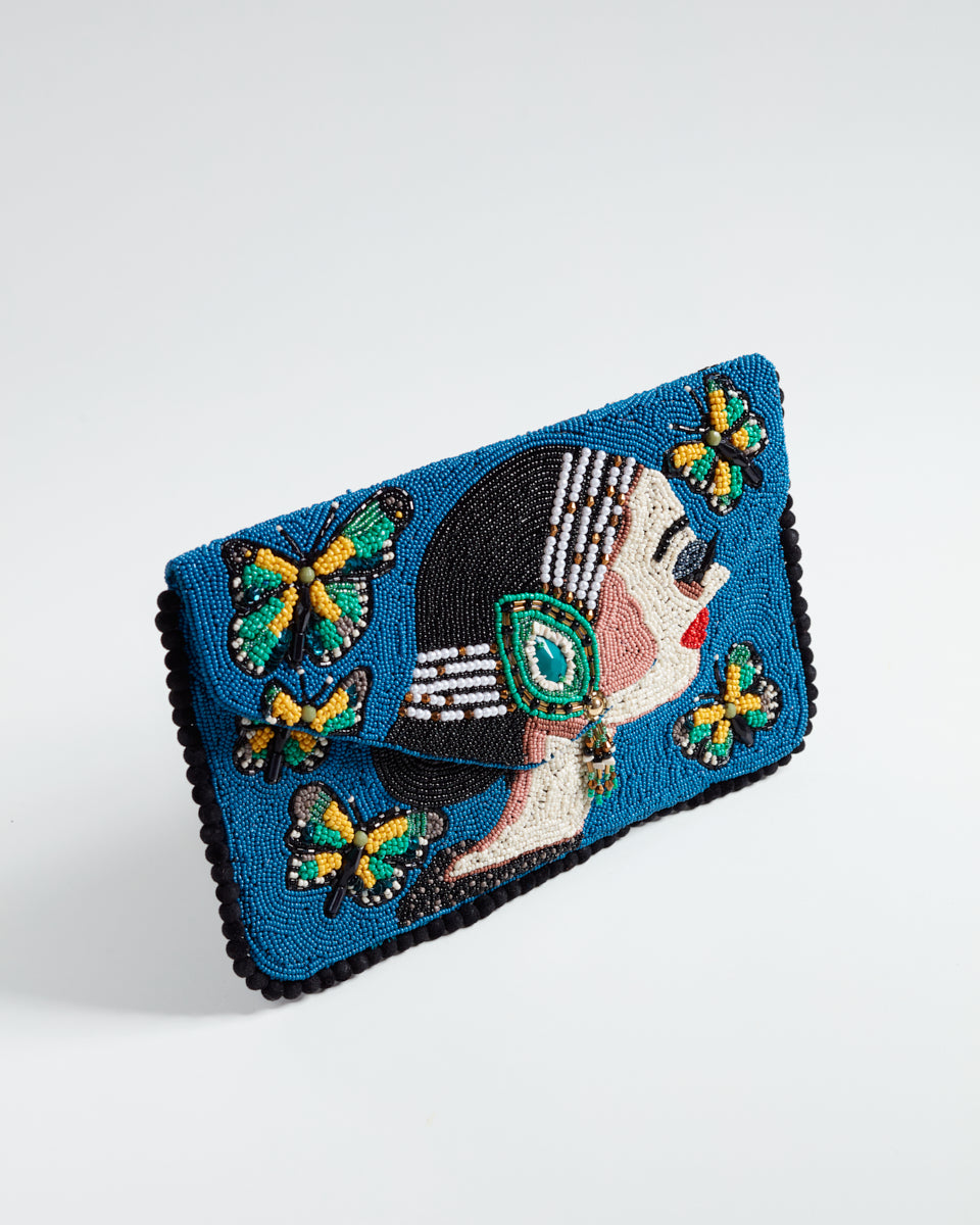 Handbeaded Clutch (Butterfly Queen)