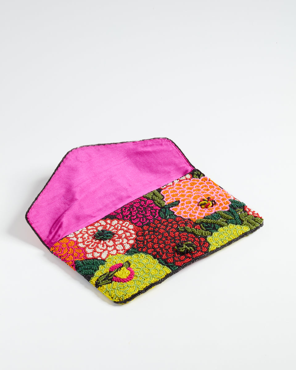 Handbeaded Clutch (Guccy Flowers)